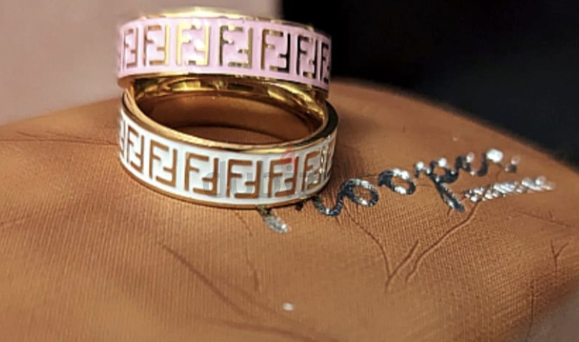 Fendi Burgundy Enamel Baguette Bracelet S Fendi | TLC
